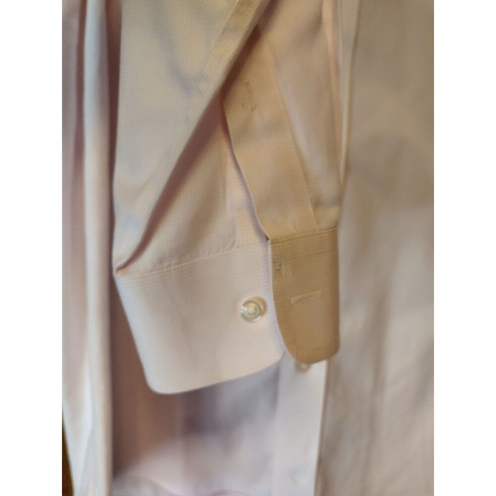 Jos. A Bank Stays Cool crisp pink dress shirt 16-35 - Picture 5 of 7